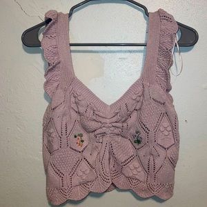 Lavender crochet top